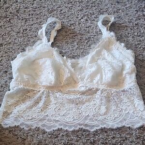 Aerie Ivory Lace Bralette NWOT